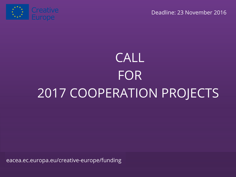 Открыт прием заявок на новый конкурс «Креативной Европы»